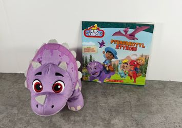 Dino Ranch Plush and Book Bundle