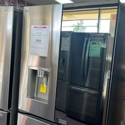 Refrigerator 3 Doors Stainless Steel 36” New Open Box 1 Year Warranty 