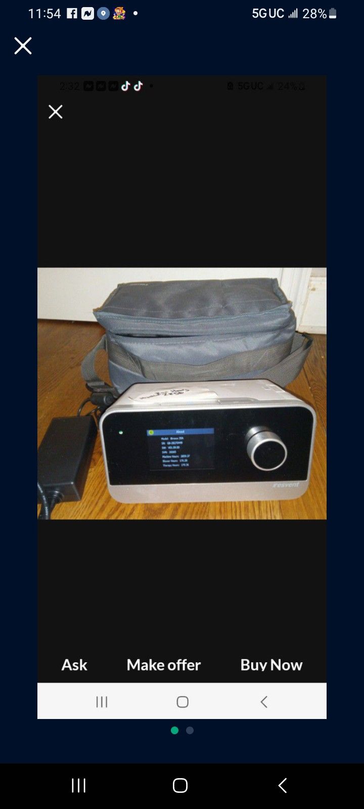 Ibreeze Sleep Apnea Machine Like New