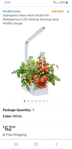 Hydroponic indoor garden kit LED growing lamp