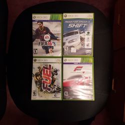 4 Pack Of Games For XBOX 360 