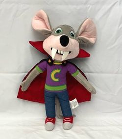 Chuck E Cheese vampire plush toy 12” Halloween Boo-Tacular 2023 stuffed mouse