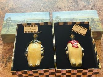 Mackenzie Childs NWT penguin ornaments