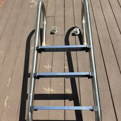 3 Tread Stainless Steel Pool Ladder W/ Stainless Steel Steps