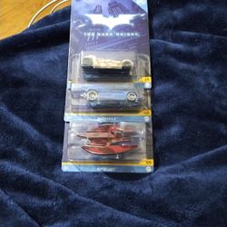 Lot Of 3 Batman Hot Wheels. #3,4,5 Of A 5 Lot Series