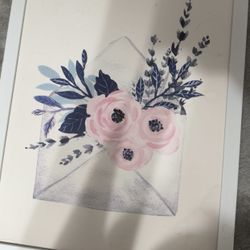 floral wall picture 