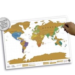 Brand new! Scratch Off World Map Original by Luckies of London (UK), large sz