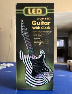 Light Up Guitar Clock
