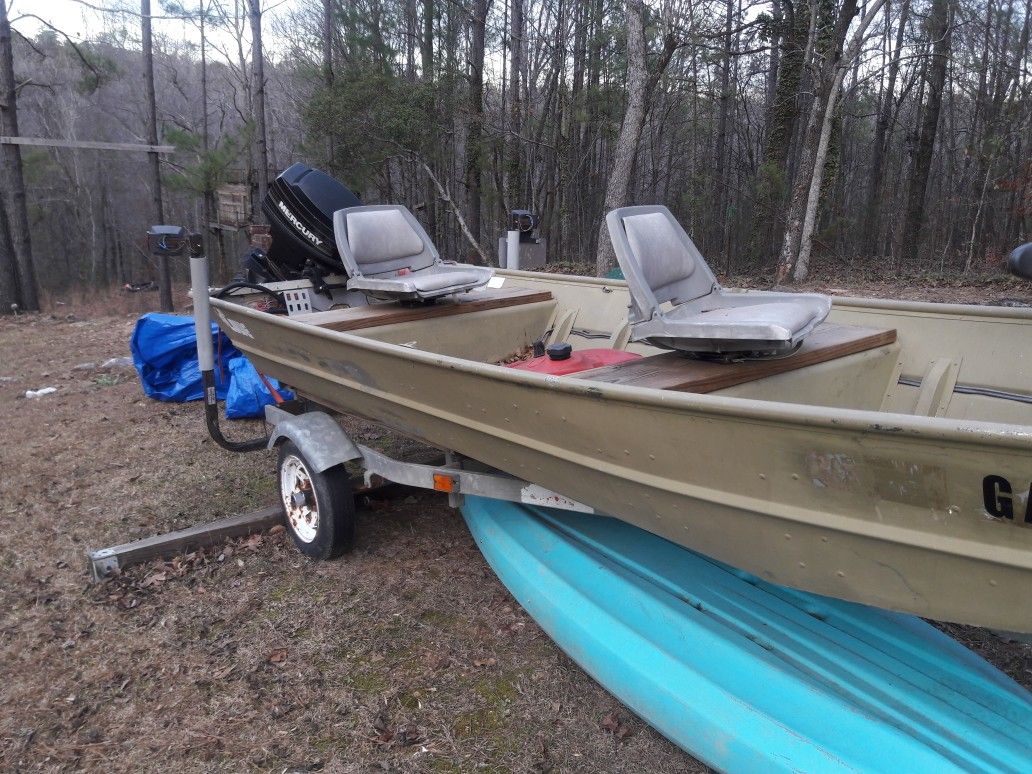 14ft Lowe Boat And Trailer
