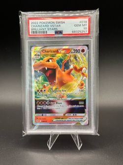2022 POKEMON SWORD & SHIELD BRILLIANT STARS #018 CHARIZARD VSTAR BRILLIANT STARS