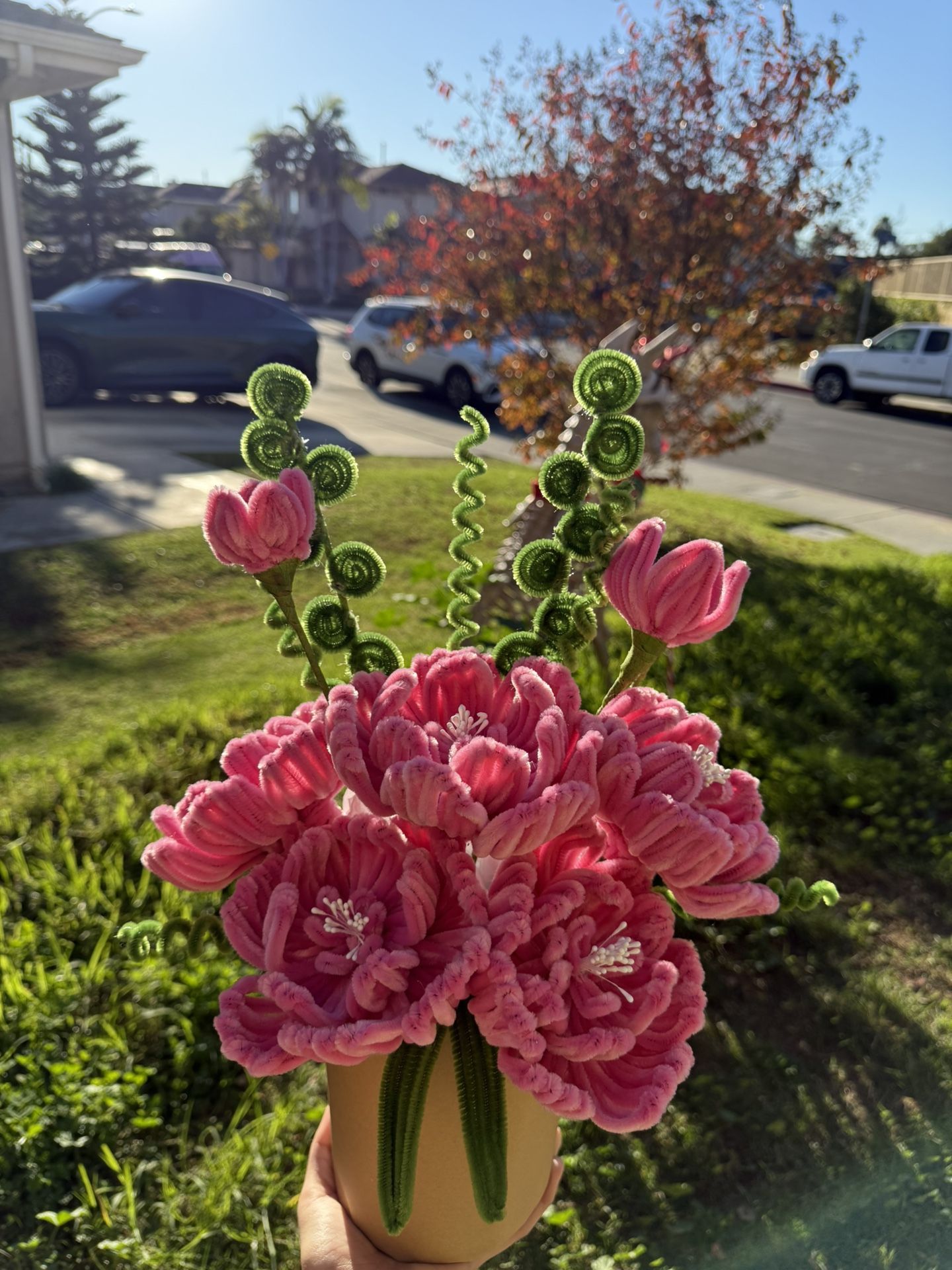 Pink Handmade Pipecleaner