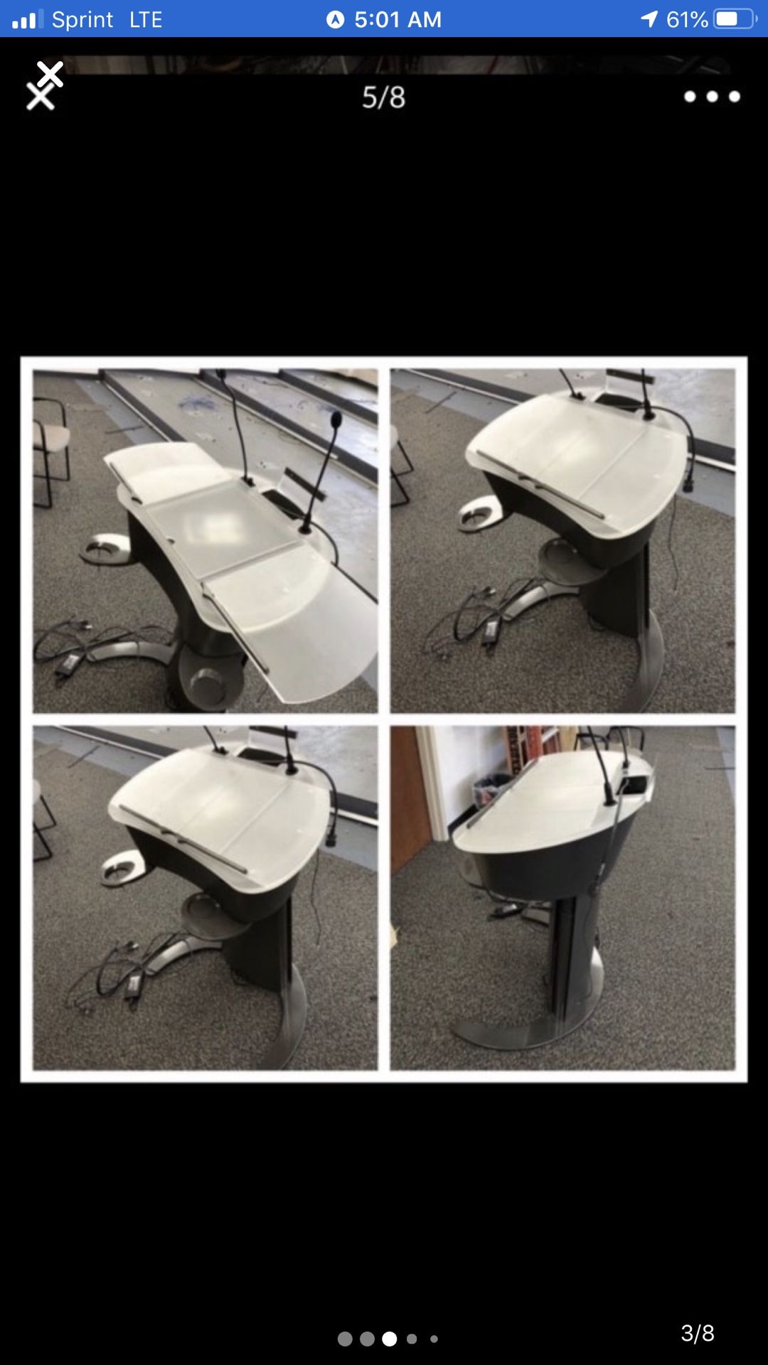 Podium with Shure mic and other accessories BEST OFFER, Lowballers ignored