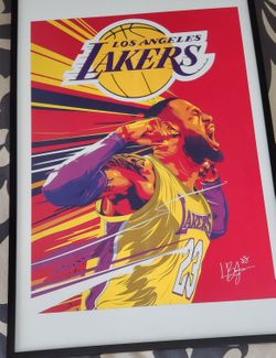 Lebron Supreme Offwhite Boost Glass 350 Frame Vans 11x17 new