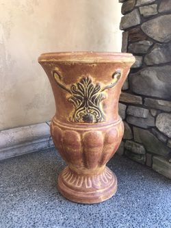 Beautiful Tall Rustic Vase! MADE IN MEXICO 