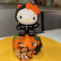 Hello Kitty “Spooky Skeleton” Pumpkin Tealight Holder