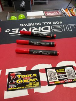 PICA CLASSIC 520 PERMANENT MARKER- RED $3 EACH
