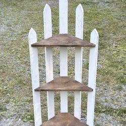 Wooden Corner Shelf 