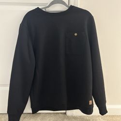 Black Fleece Lined Crewneck Size L