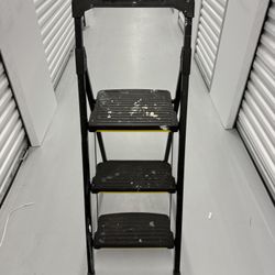 3-Step Pro-Grade Steel Step Ladder 