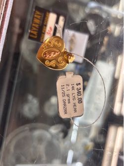 Heart pendant 14k