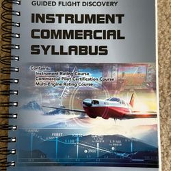 FAA Instrument Commercial Books 