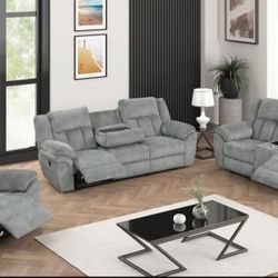 Sofá & Loveseat RECLINER $1990‼️GRATIS SILLA RECLINABLE‼️