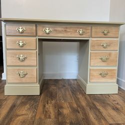 vintage wooden desk