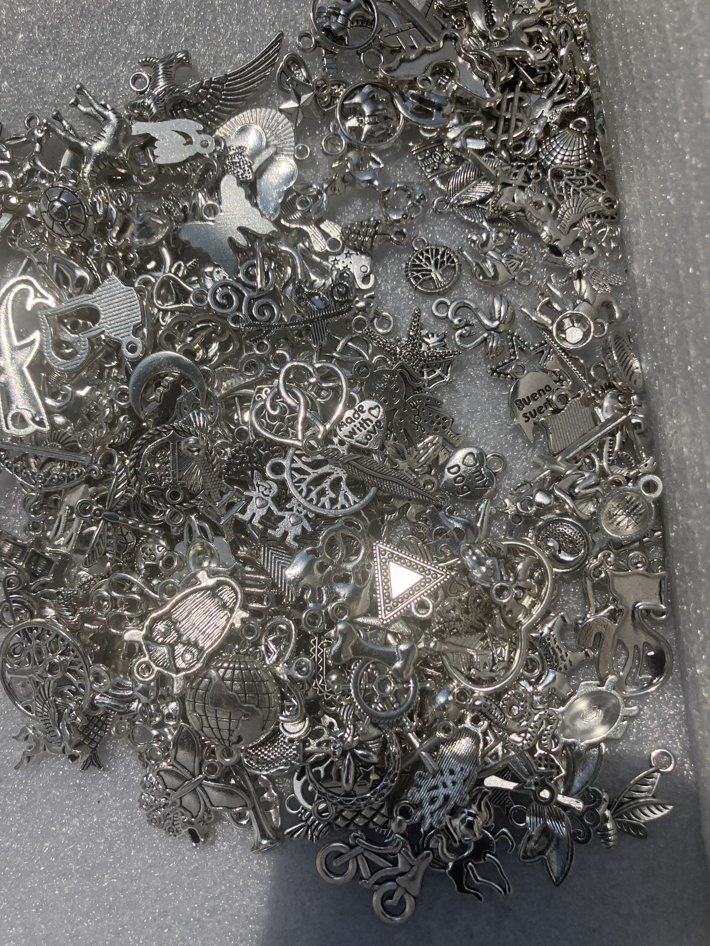 Bag Of Silver Charms Over 50