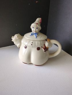 Vintage Tom the Pipers Son CeramicTeapot