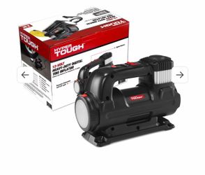 Brand New Hyper Tough DC 12V Heavy Duty Direct Drive Digital Tire Inflator with Detachable LED Light
