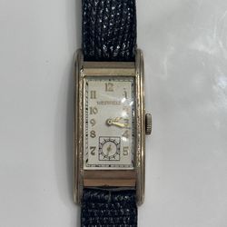 Westfield by Bulova Yellow Gold Filled Art Deco Curvex Style from 1940's