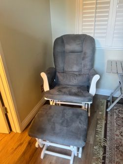 Light grey nursery chair