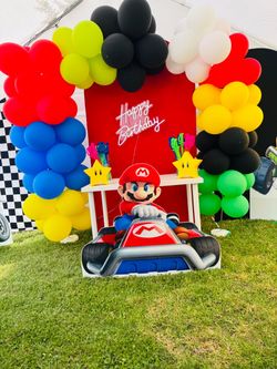 Mario Kart party decorations