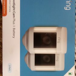 Ring Spot Light Cam Plus Battery 2 Pack