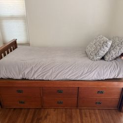 Wooden Twin Bedframe