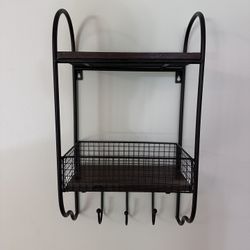 Shelf With Hooks