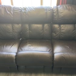 Brown Leather Couch