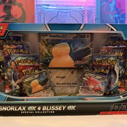 Pokémon Snorlax EX & Blissey EX special collection box