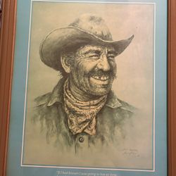 1974 Vintage Bill Hampton-leanin Tree Cowboy