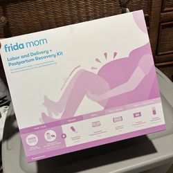 Frida Mom 15pc Labor & Postpartum Kit Gift Set for Baby Showers & Mom to Be, Includes Peri Bottle, Nursing Gown, Disposable Underwear, Ice Maxi Pads, 