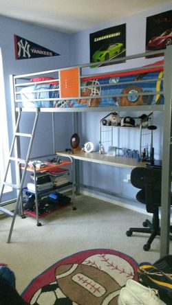 StudioTwin Metal Loft Bed