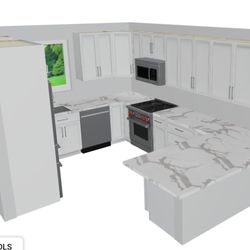 Kitcheh Cabinets For Sale Solid Wood Soft Close Draws And Door 10×10  $2,900