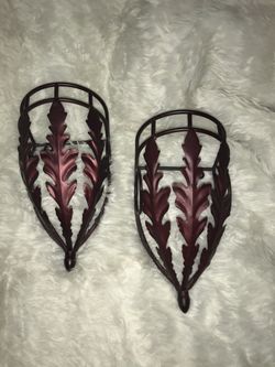PURPLE CURTAIN DRAPERY SCONCES