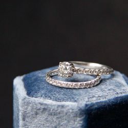 Diamond Ring and Wedding Band 
