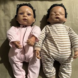 Ashton-Drake Twin Life like Dolls Jada and Jaden