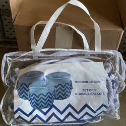 3 Storage baskets