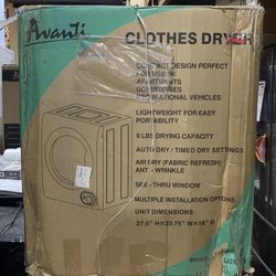 Avanti - 24” Electric Dryer with 2.6 cu. ft. Capacity 