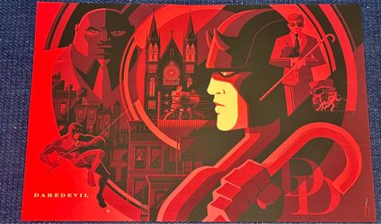Tom Whalen Daredevil 24x36 poster Regular and Variant