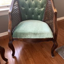 Vintage Barrel Chair Set