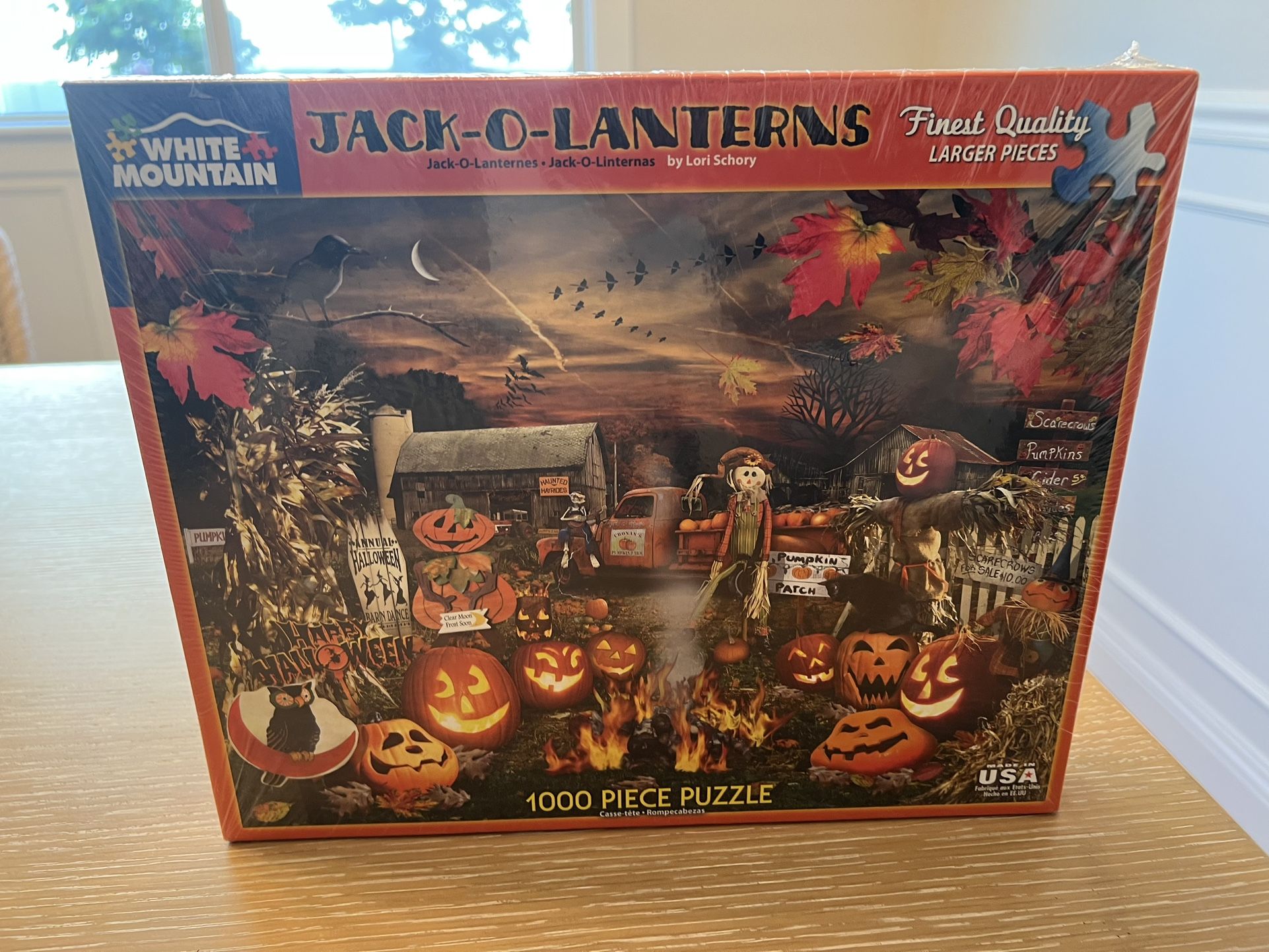 New Halloween White Mountain Puzzle In Wrapper 